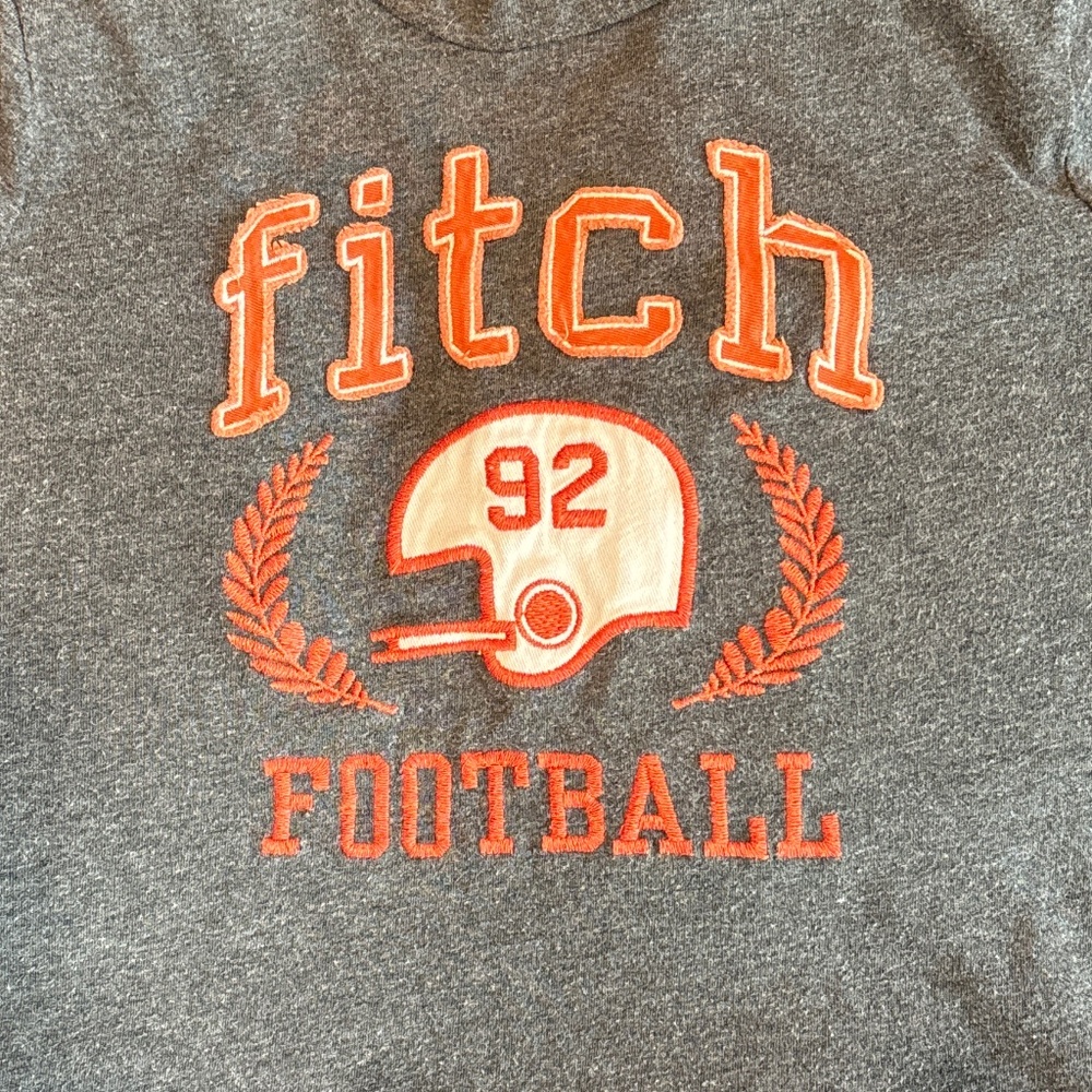 Abercrombie boys 7/8 football t shirt